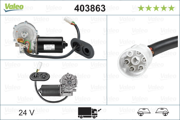 VALEO 403863 Motore tergicristallo